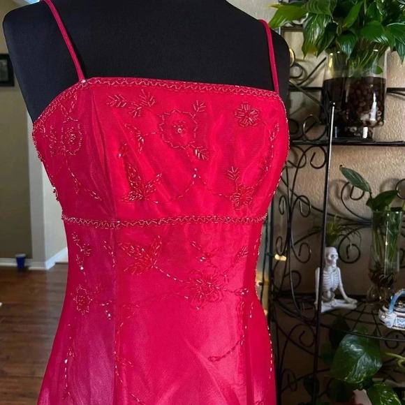 Blondie Nites Women's Red and Pink Dress - Picture 5 of 8